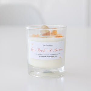 Open image in slideshow, Lime Basil and Mandarin Crystal Candle
