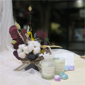 在幻灯片中打开图片，Dark - Petite Bloombox Mini Candles Gift Set
